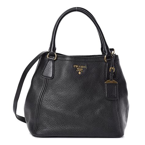 prada daino small shoulder bag black|Prada vitello daino.